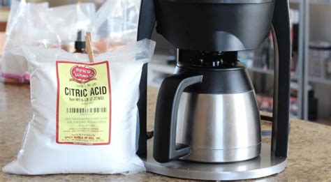 Citric Acid Coffee Machine