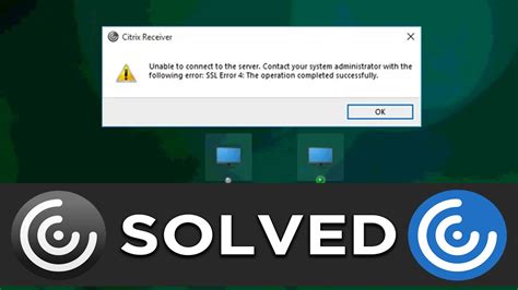 Citrix Receiver Error Unable To Connect To The Server