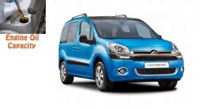 citroen berlingo oil capacity