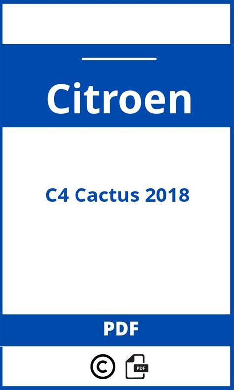 citroen c4 cactus 2018 bedienungsanleitung