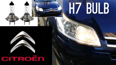 citroen c4 headlight bulb replacement