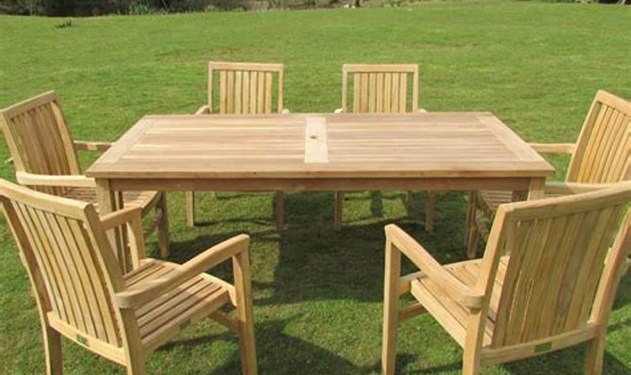city furniture teak table
