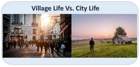 city and village life