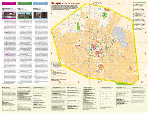 city map of bologna italy