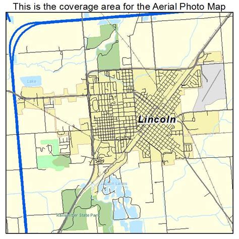 city map of lincoln il