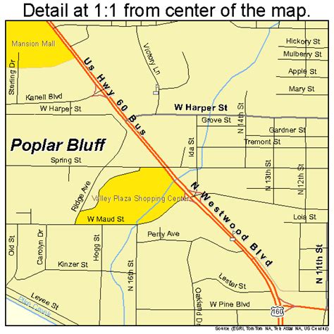 City Map Of Poplar Bluff Mo