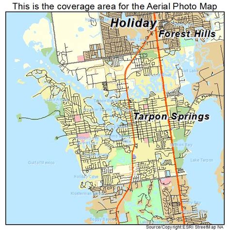 city map of tarpon springs florida