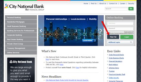 city national of florida online banking