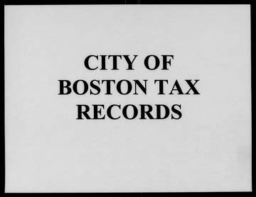 city of boston tax records