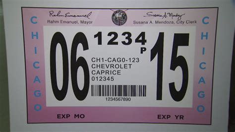 city of chicago city vehicle sticker