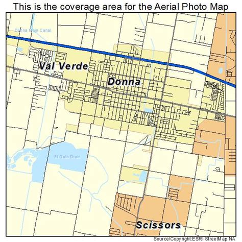 city of donna texas map