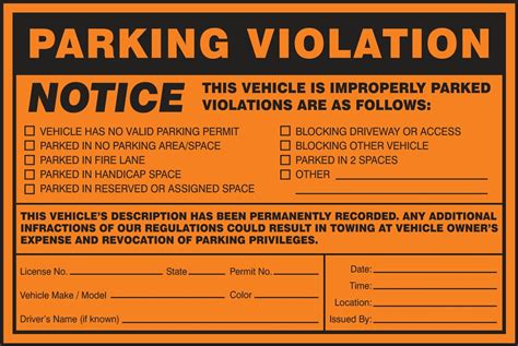 city of fairfield parking violation