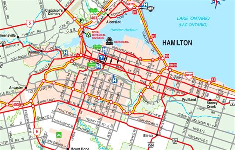 city of hamilton map