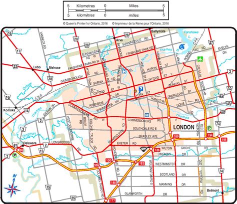 city of london ontario street map