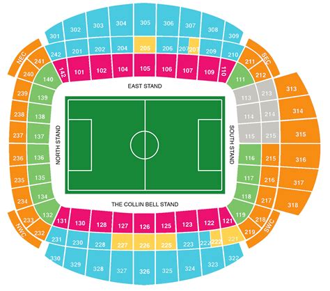 city of manchester stadium seating plan