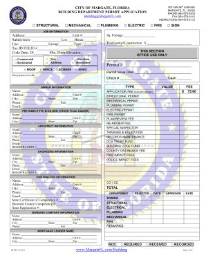 city of margate florida permit application