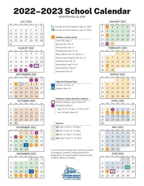 city of virginia beach public school calendar