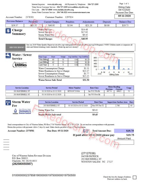 city of winston salem water bill dispute