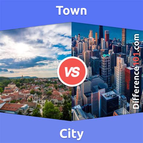 city versus town differences
