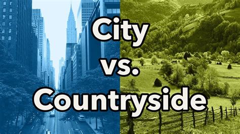 city vs countryside