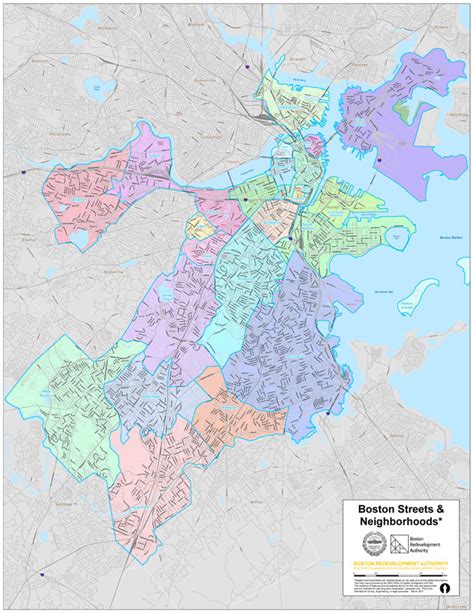 Boston Neighborhood Map GIS Geography