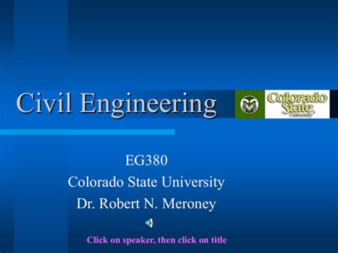 civil engineering colorado state