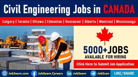 civil engineering jobs in canada for freshers