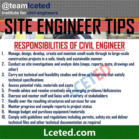 civil engineering jobs list