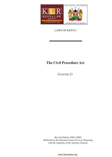 civil procedure rules kenya 2010