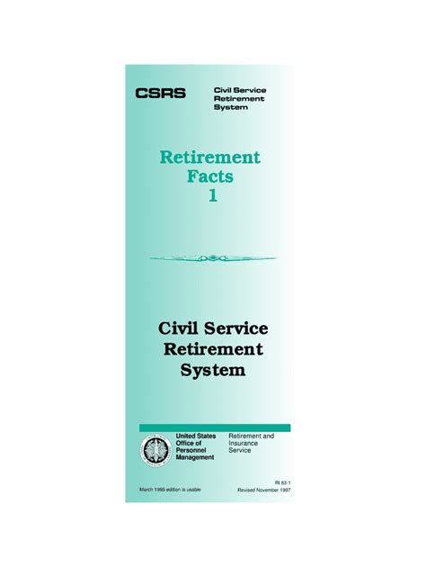 civil service retirement system opm