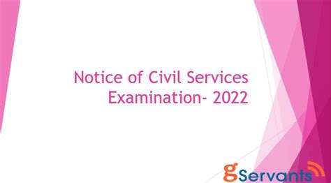 civil services examination 2022 notification