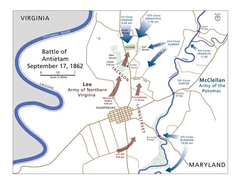 civil war battle of antietam map