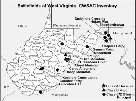 civil war battles fought in west virginia