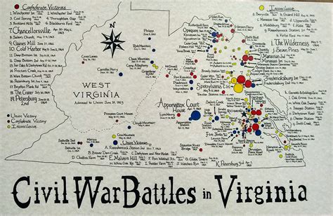 civil war battles virginia map