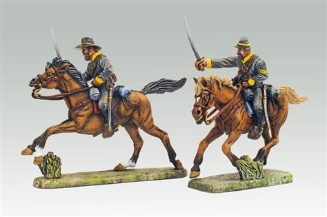 civil war cavalry soldiers vintage miniature