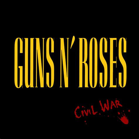civil war guns n roses text