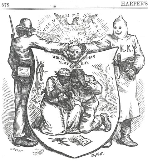 civil war reconstruction political cartoons