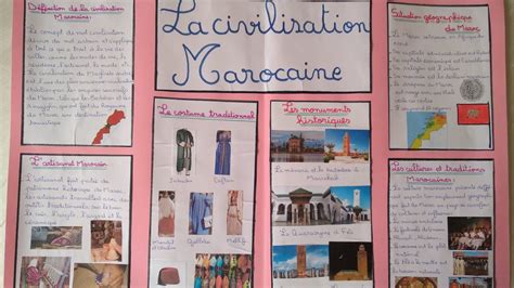 civilisation marocaine projet de classe
