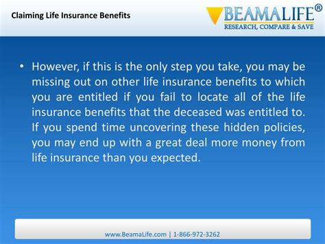 claiming life insurance benefits