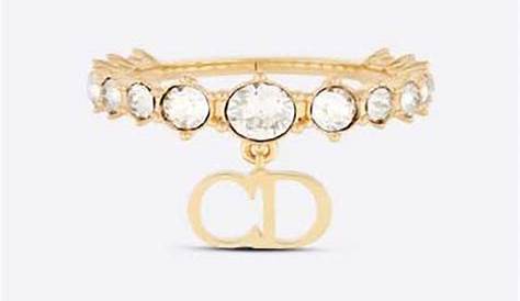 Clair D Lune Ring Gold-Finish Metal and Silver-Tone Crystals | DIOR