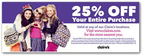 Get The Most Out Of Claire’s Coupon
