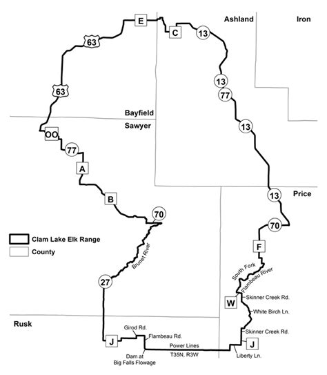 Clam Lake Elk Zone Map