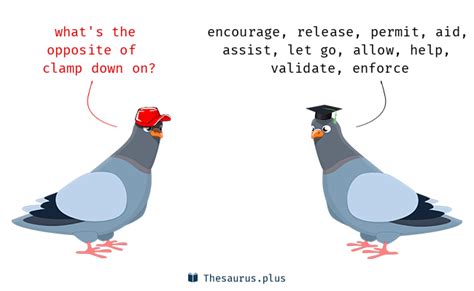 Clamp Down Meaning Antonyms