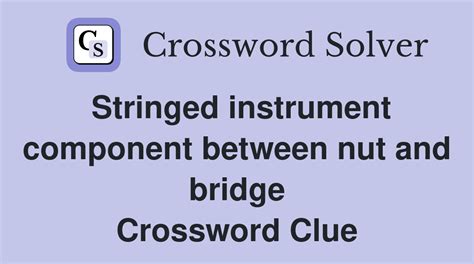 Clamp On Stringed Instrument Crossword Clue