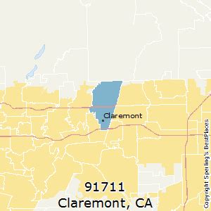 Claremont Ca Zip Code Map
