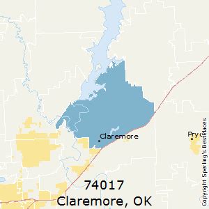 Claremore Zip Code Map