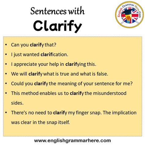 clarify example