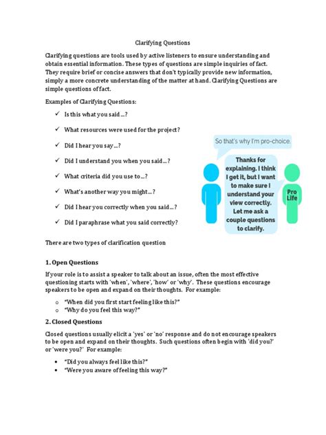 clarifying questions examples pdf