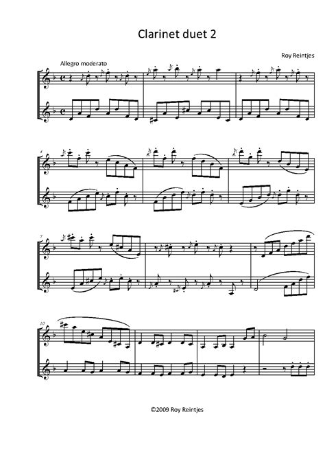 Clarinet Duets Imslp