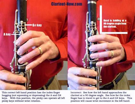 Clarinet Holding Position